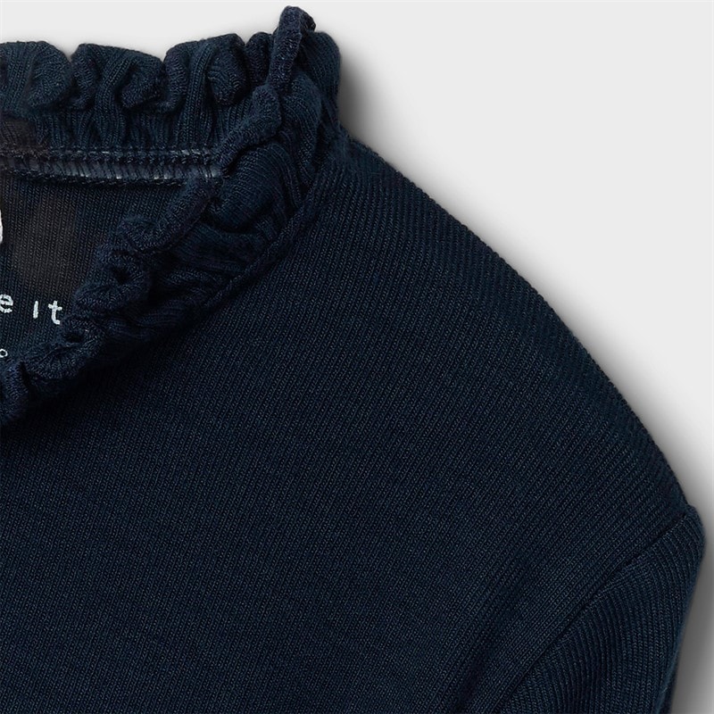 Name It Piger Prakula Langærmet T-shirt Dark Sapphire - Billede 3