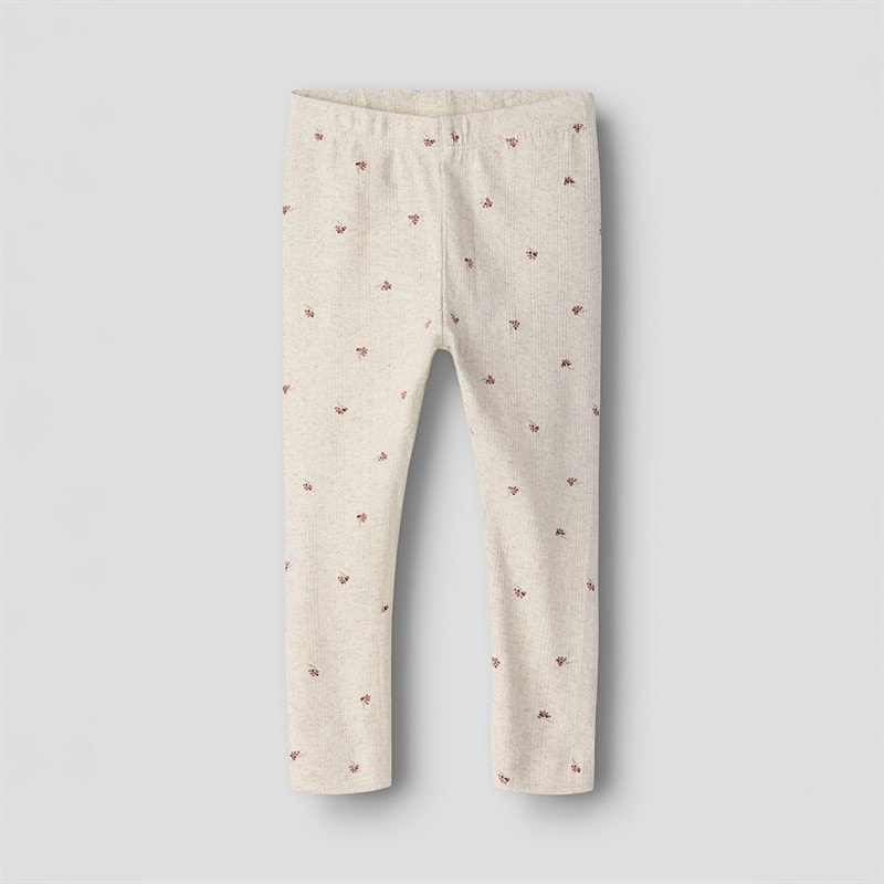 Name It Piger Bær Leggings Peyote Melange - Billede 1