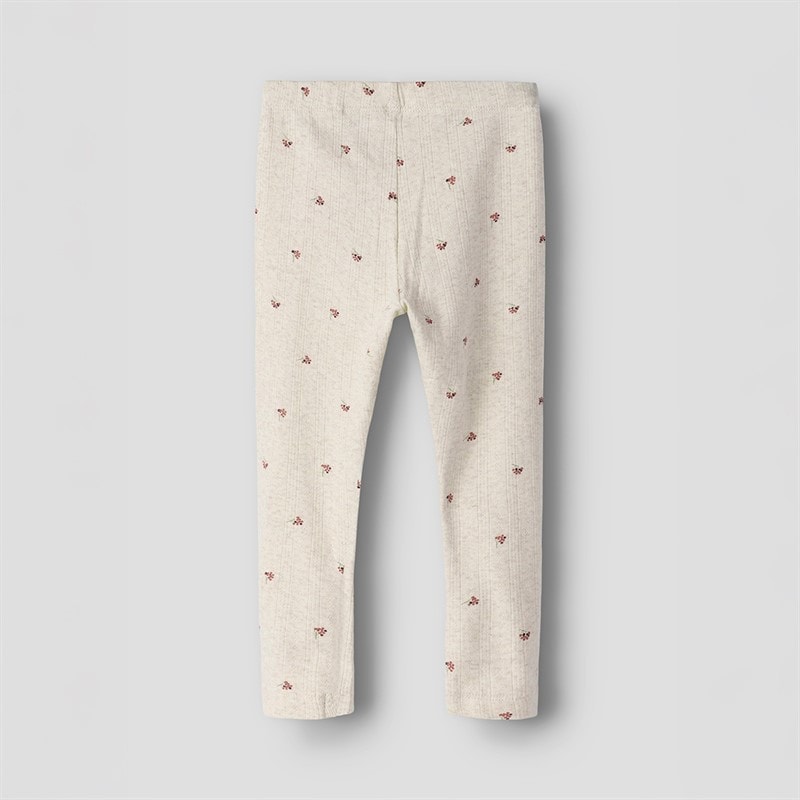 Name It Piger Bær Leggings Peyote Melange - Billede 2