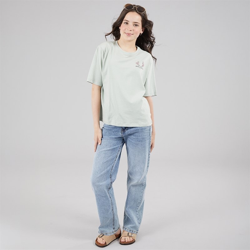 Name It Piger Bisa T Shirt Aqua Gray - Billede 4
