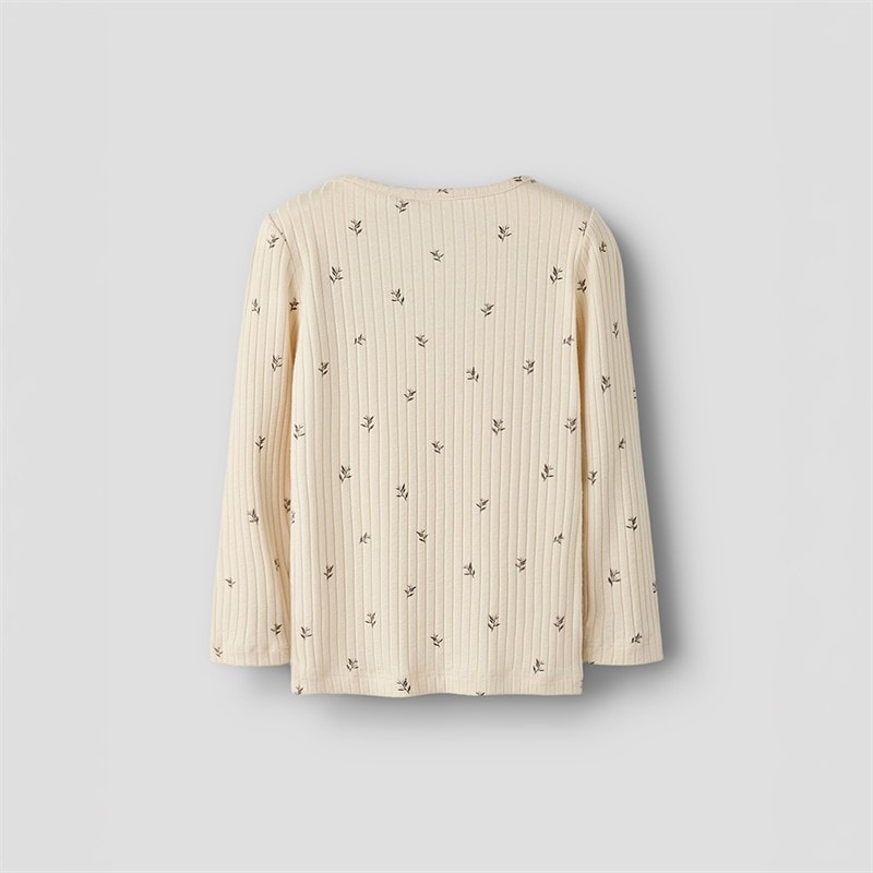 Name It Piger Bessa Langærmet Bluse Buttercream - Billede 3