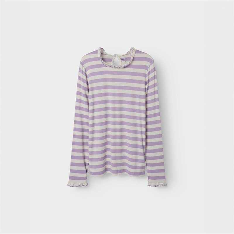 Name It Piger Prakula Langærmet T-shirt Lavendula