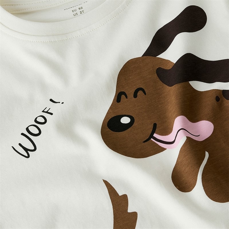 Name It Piger Velda Langærmet T Shirt Cloud Dancer - Billede 3