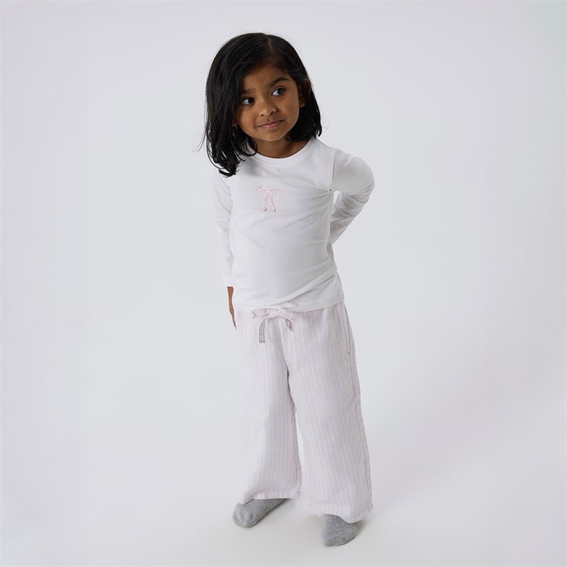 Name It Piger Frosita Langærmet T-shirt Bright White - Billede 2