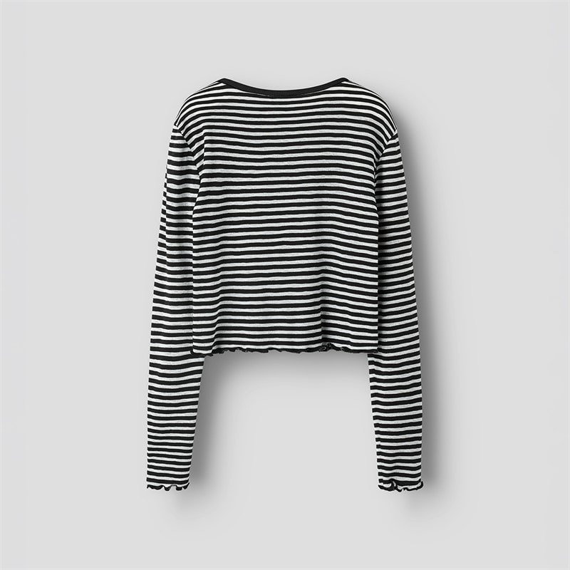 Name It Piger Bertis Langærmet T-shirt Sort - Billede 2
