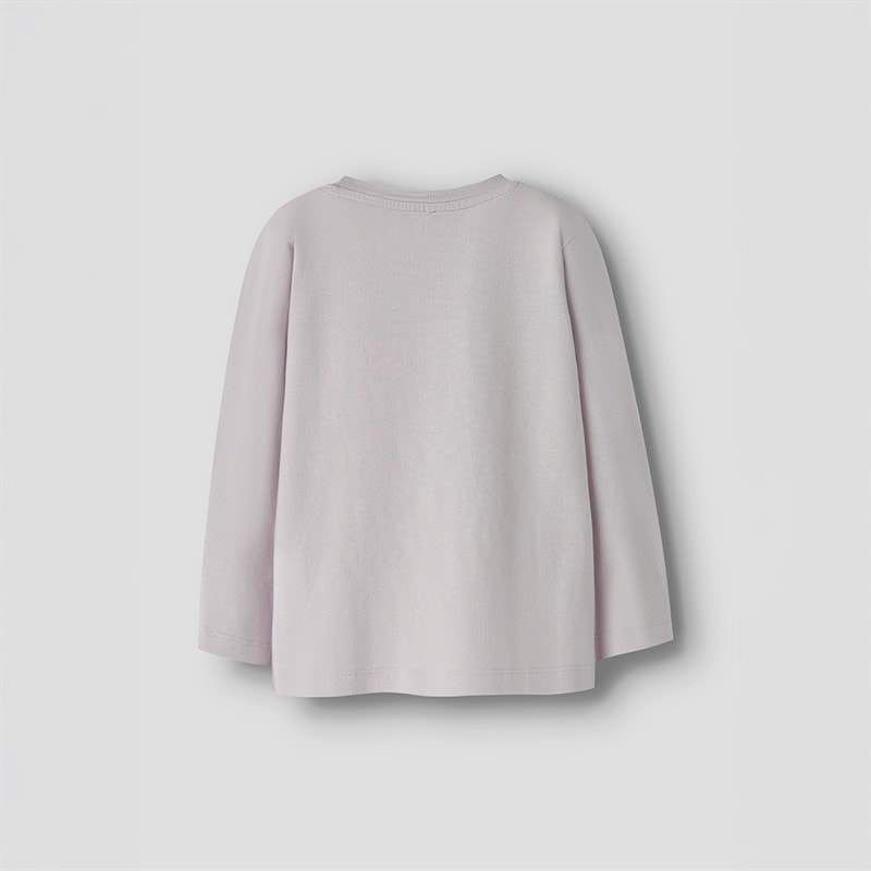 Name It Piger Teartas Langærmet T-shirt Lilac Marble - Billede 2