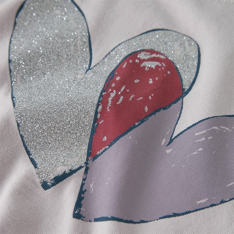 Name It Piger Teartas Langærmet T-shirt Lilac Marble - Billede 3