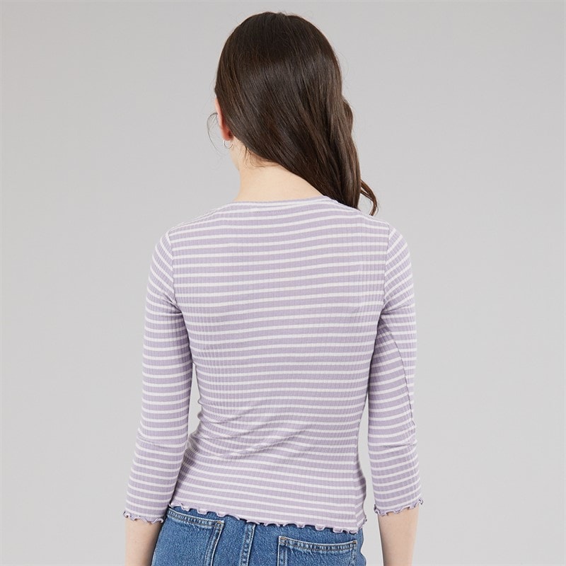 Name It Piger Vemma Langærmet T-shirt Lavender Gray - Billede 2