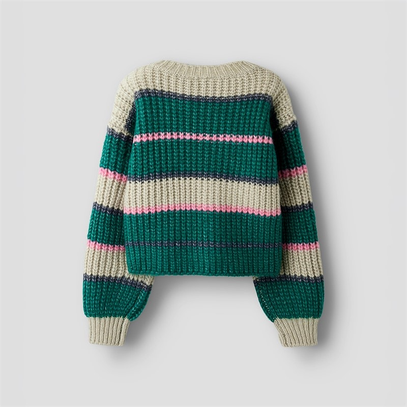 Name It Piger Subia Strikket Sweater Aventurine - Billede 2