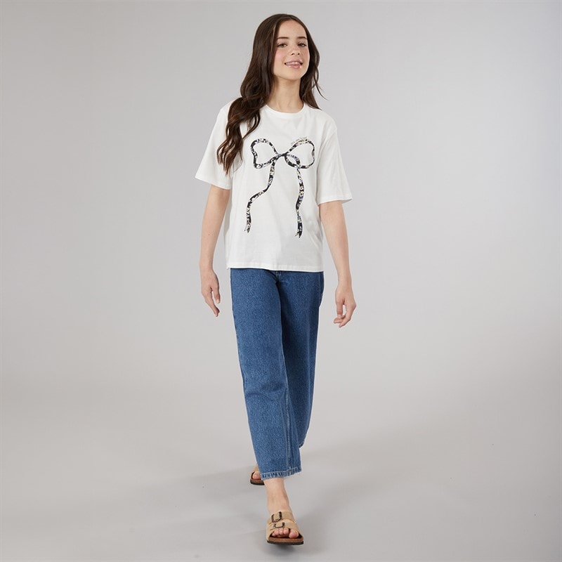 Name It Piger Tabea T-shirt Cloud Dancer - Billede 3