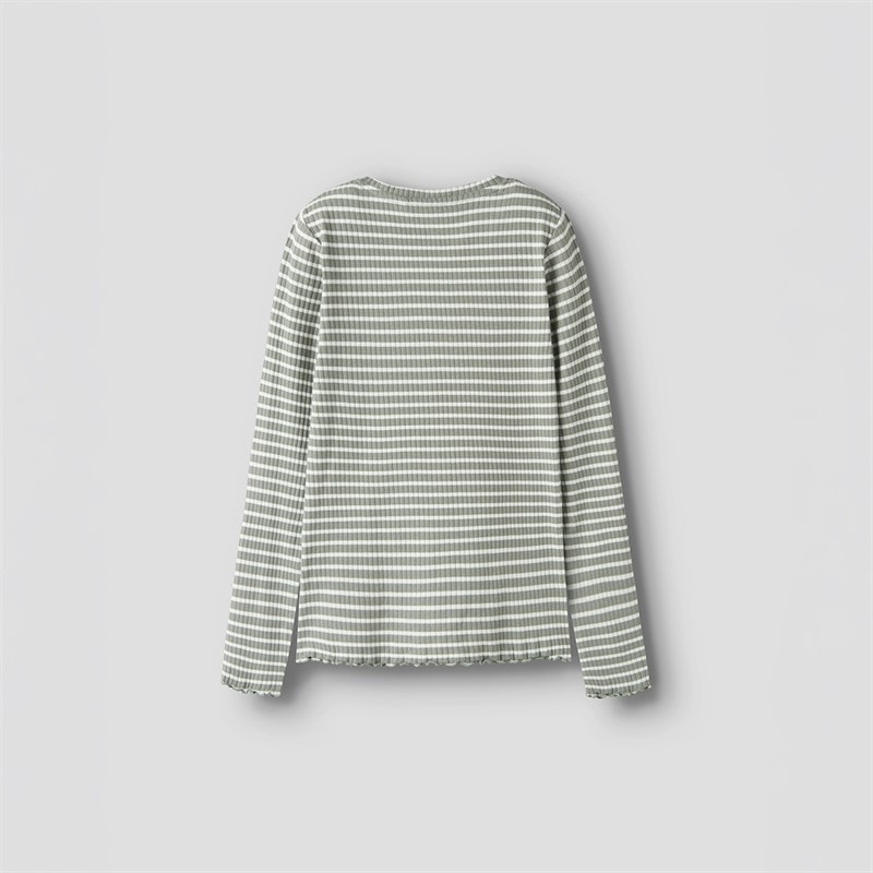 Name It Piger Vemma Langærmet T Shirt Shadow - Billede 2