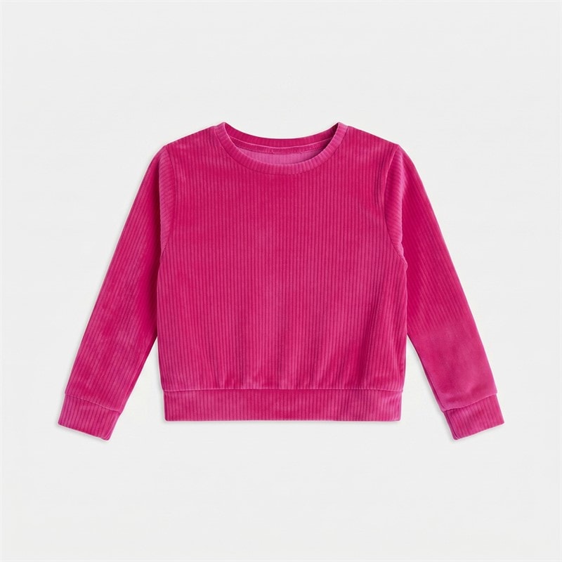 Name It Piger Veloa fløjl top Fuchsia Purple