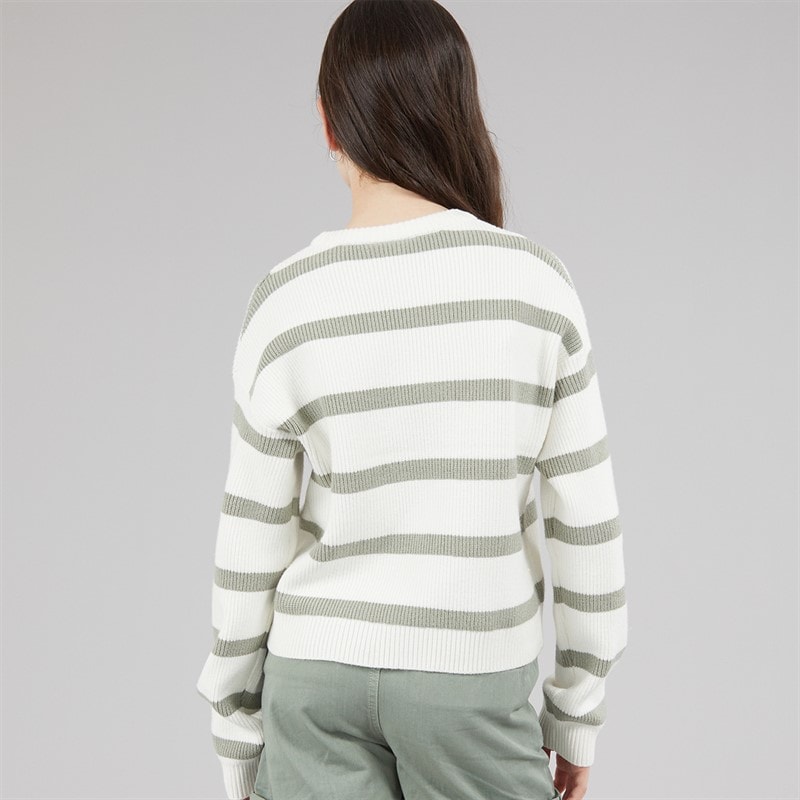 Name It Piger Vnilla Strikket Sweater Cloud Dancer/Shadow - Billede 2