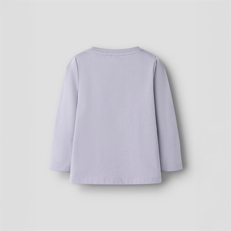 Name It Piger Betua Langærmet Bluse Lavender Gray - Billede 2