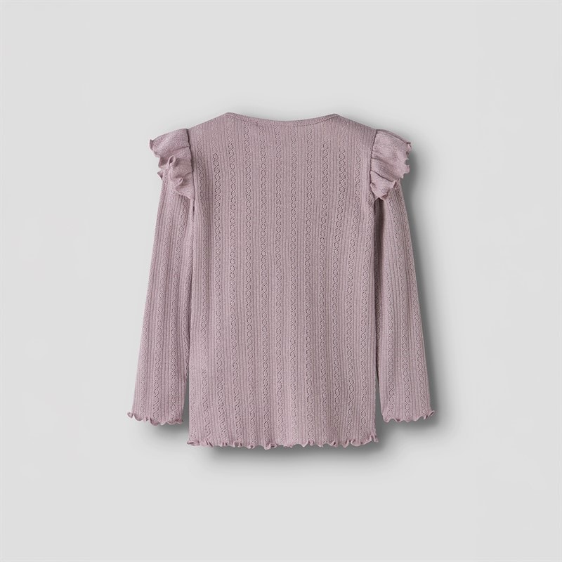 Name It Piger Blitta Langærmet Top Dawn Pink - Billede 2