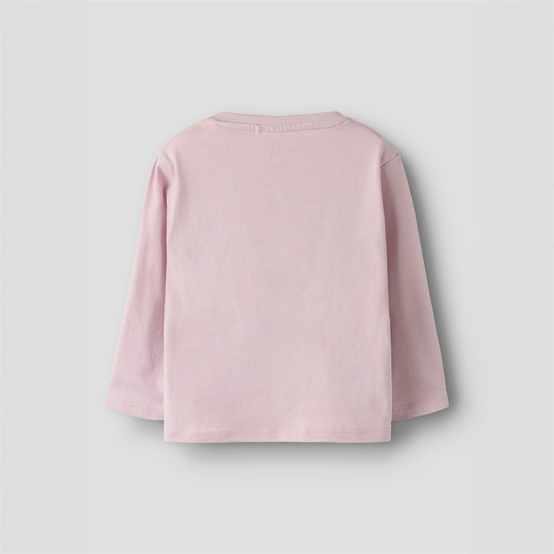 Name It Piger Velda Langærmet T Shirt Dawn Pink - Billede 2