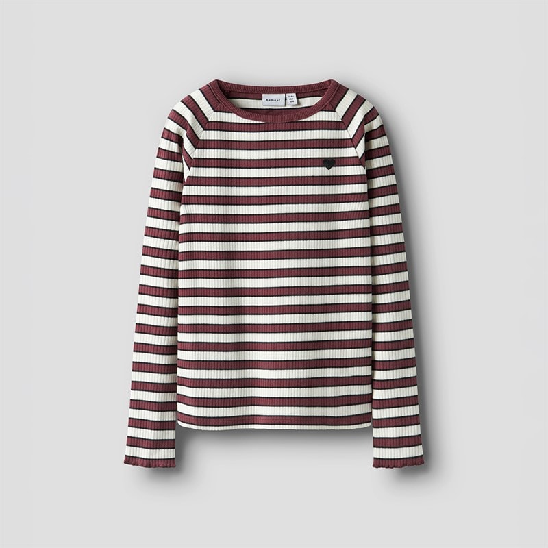 Name It Piger Tala T-shirt Oxblood Red - Billede 2