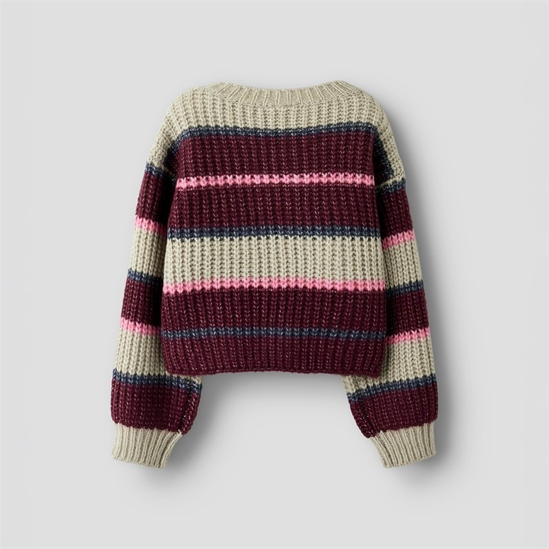 Name It Piger Subia Strikket Sweater Burgundy - Billede 2