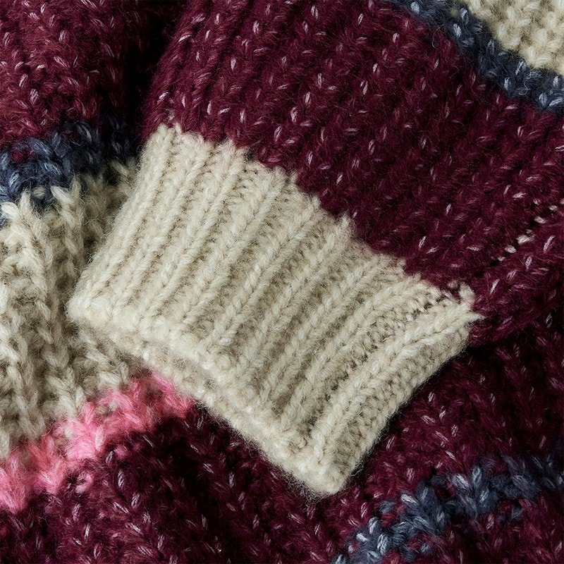 Name It Piger Subia Strikket Sweater Burgundy - Billede 3