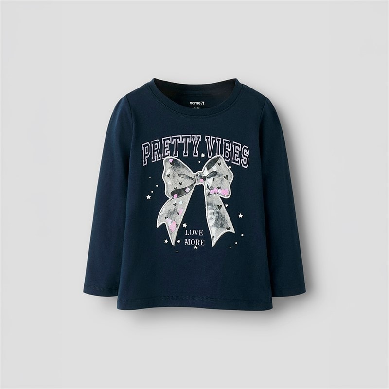 Name It Piger Betua Langærmet Bluse Navy Blazer - Billede 1