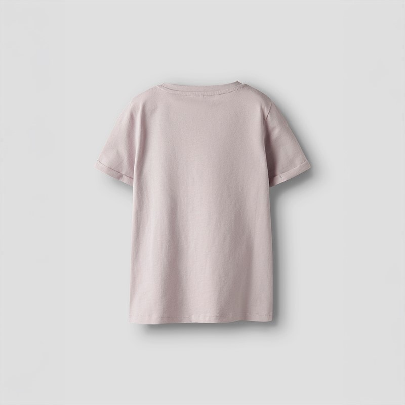 Name It Piger Baria T shirt Lilac Marble - Billede 2
