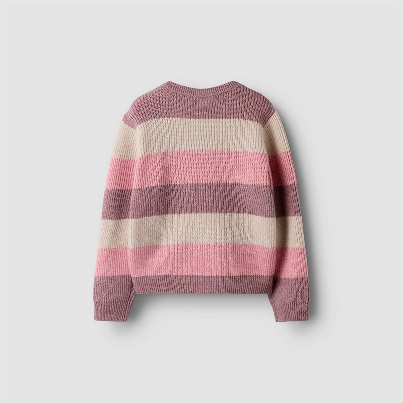 Name It Piger Sally Strikket Trøje Mauve Mist - Billede 2