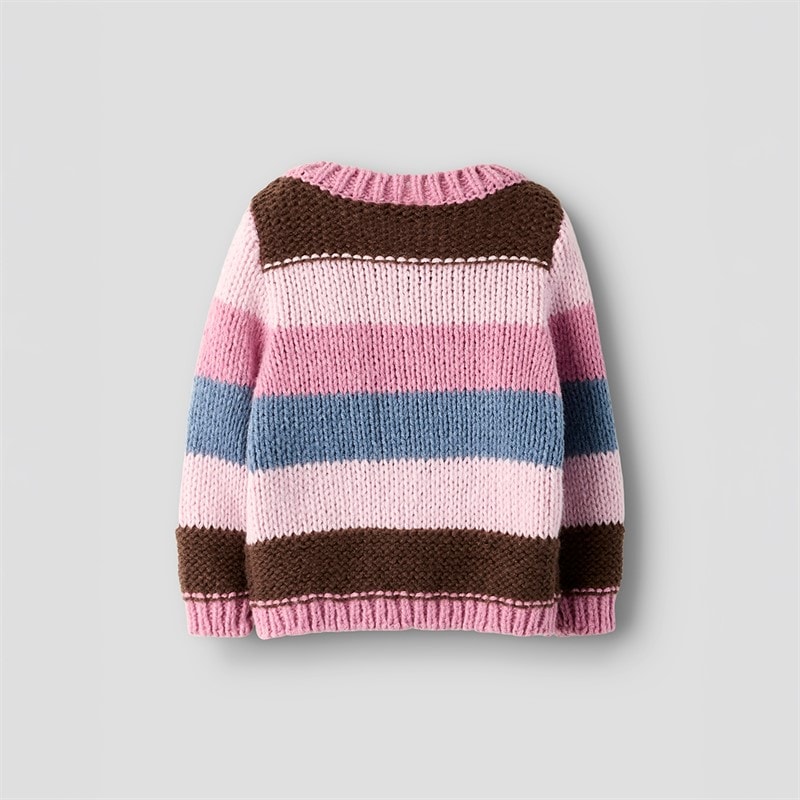Name It Piger Poronja Strikket Sweater Mauve Orchid - Billede 2