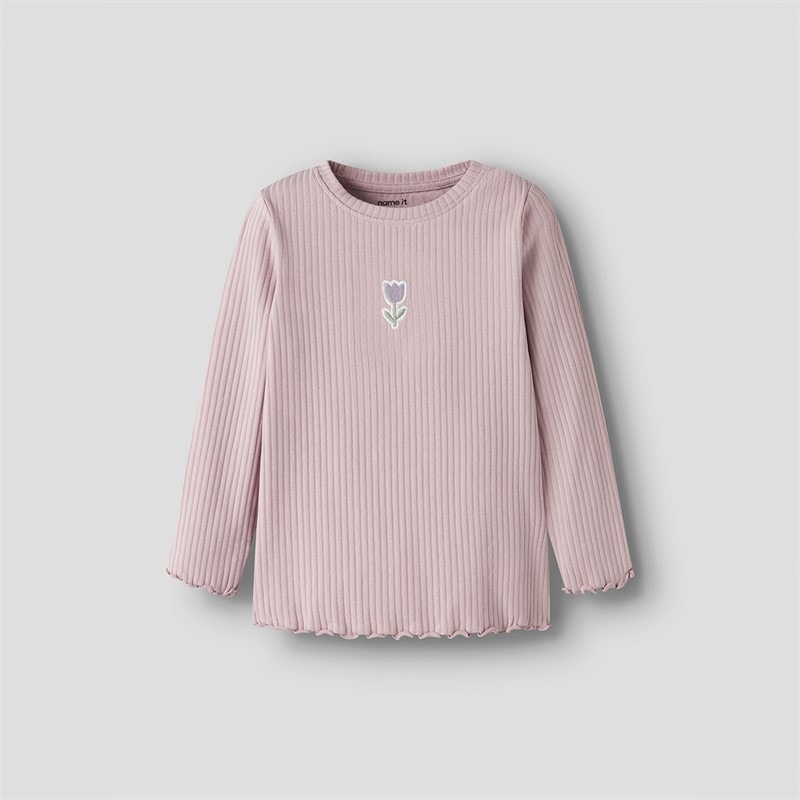 Name It Piger Vemma Langærmet T Shirt Dawn Pink