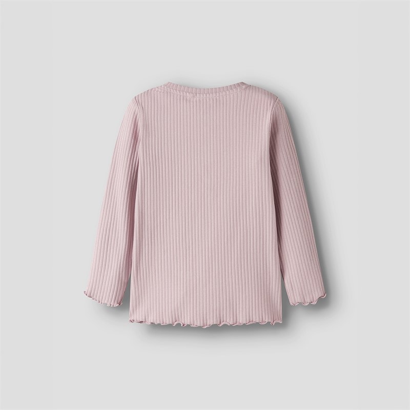 Name It Piger Vemma Langærmet T Shirt Dawn Pink - Billede 2