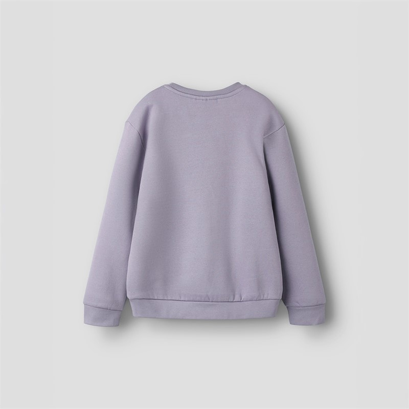 Name It Piger Selia Sweatshirt Lavender Gray - Billede 2