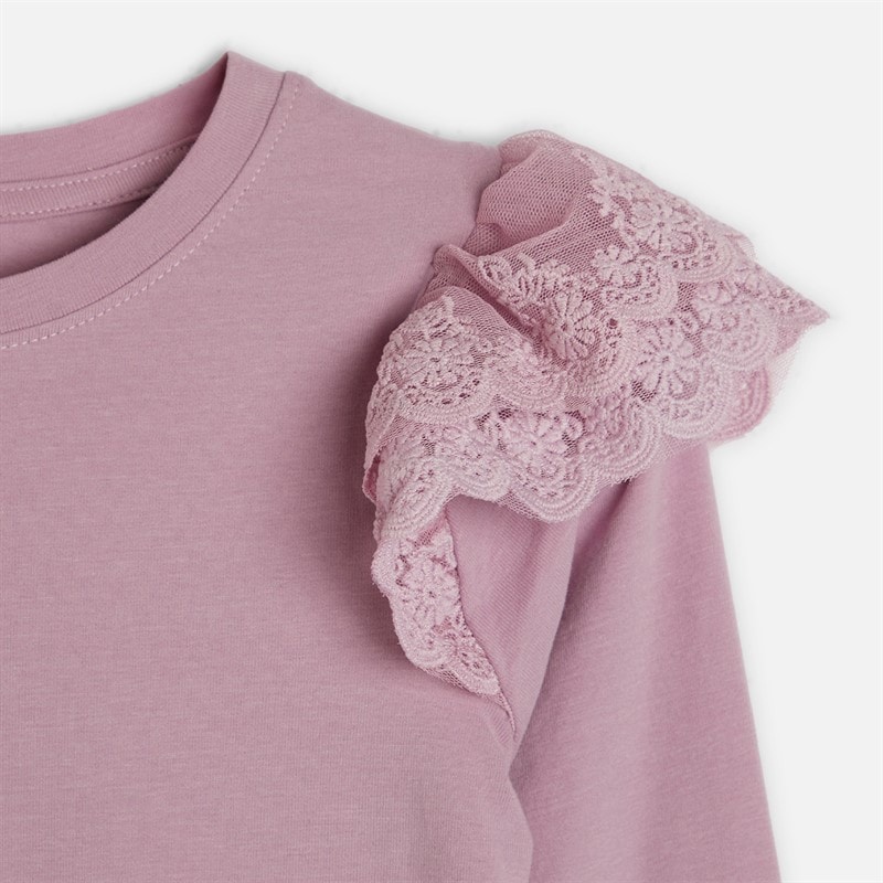 Name It Piger Tinsley Langærmet Bluse Dawn Pink - Billede 2