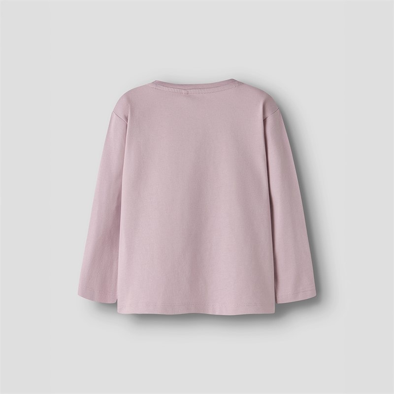 Name It Piger Valiane Langærmet T-shirt Dawn Pink - Billede 2