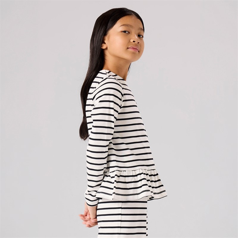 Name It Piger Belle Langærmet Bluse Cloud Dancer