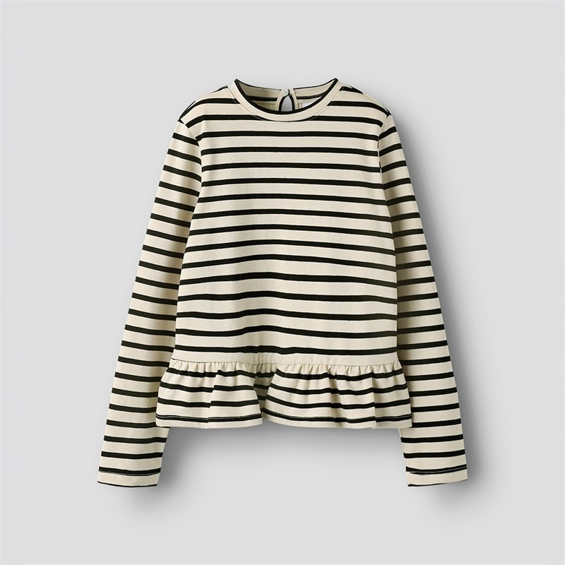 Name It Piger Belle Langærmet Bluse Cloud Dancer - Billede 2