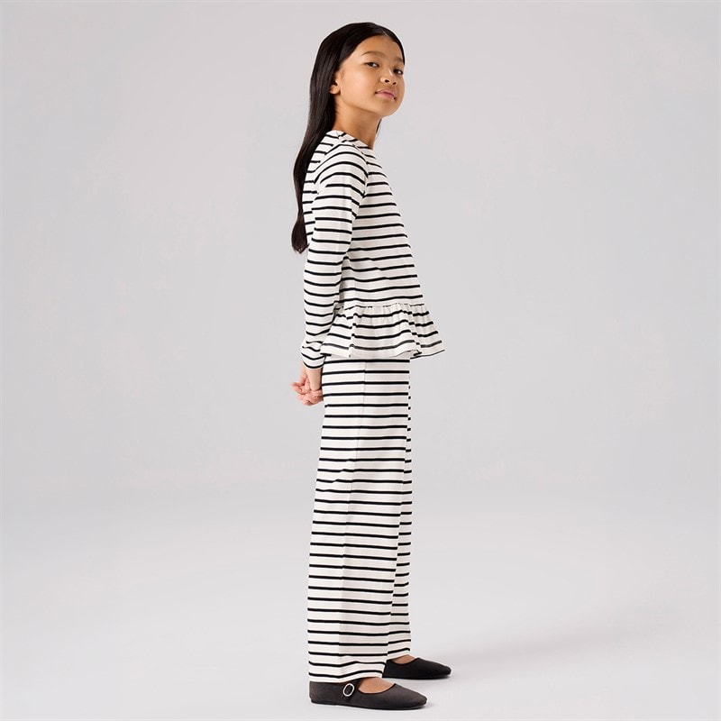 Name It Piger Belle Langærmet Bluse Cloud Dancer - Billede 5