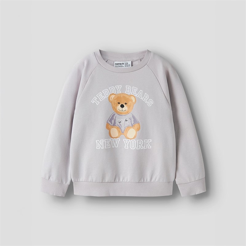 Name It Piger Venus Sweatshirt Lilac Marble - Billede 1