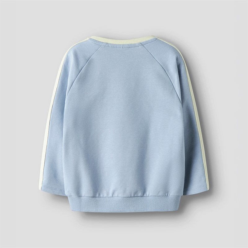 Name It Drenge Mini Dolu Sweatshirt Blue Fog - Billede 2