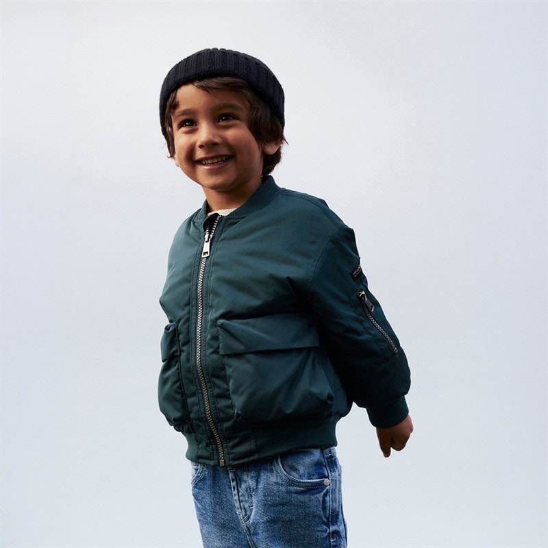Name It Drenge Mini Mathias Bomber Jakke Green Gables - Billede 4