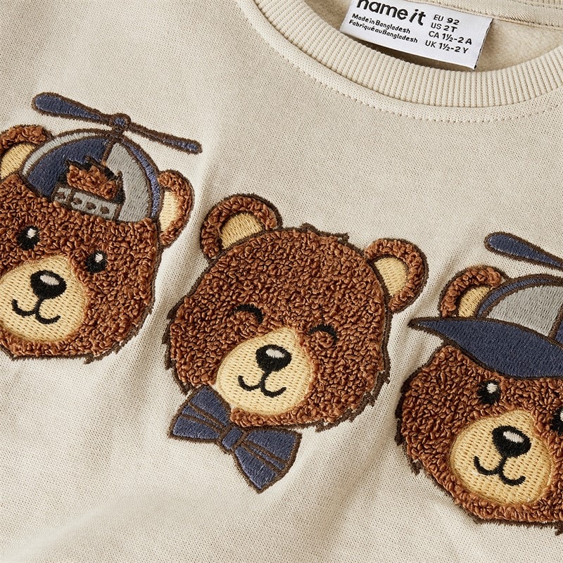 Name It Drenge Mini Ditlef Sweatshirt Peyote - Billede 3