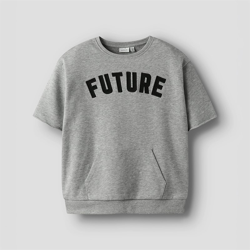 Name It Drenge Bobby Sweatshirt Grey Melange - Billede 2