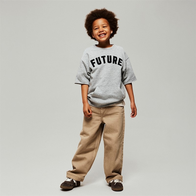 Name It Drenge Bobby Sweatshirt Grey Melange - Billede 4
