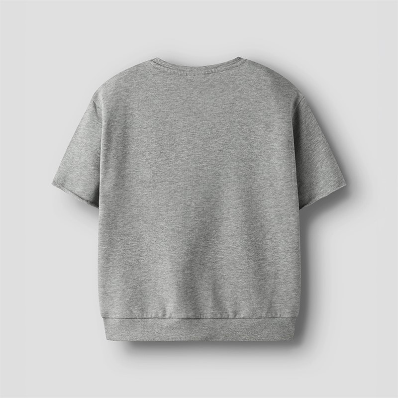 Name It Drenge Bobby Sweatshirt Grey Melange - Billede 5