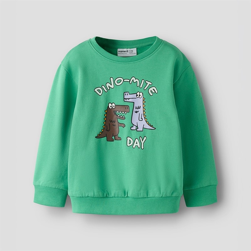 Name It Drenge Mini Dakkian Sweatshirt Green Spruce - Billede 2