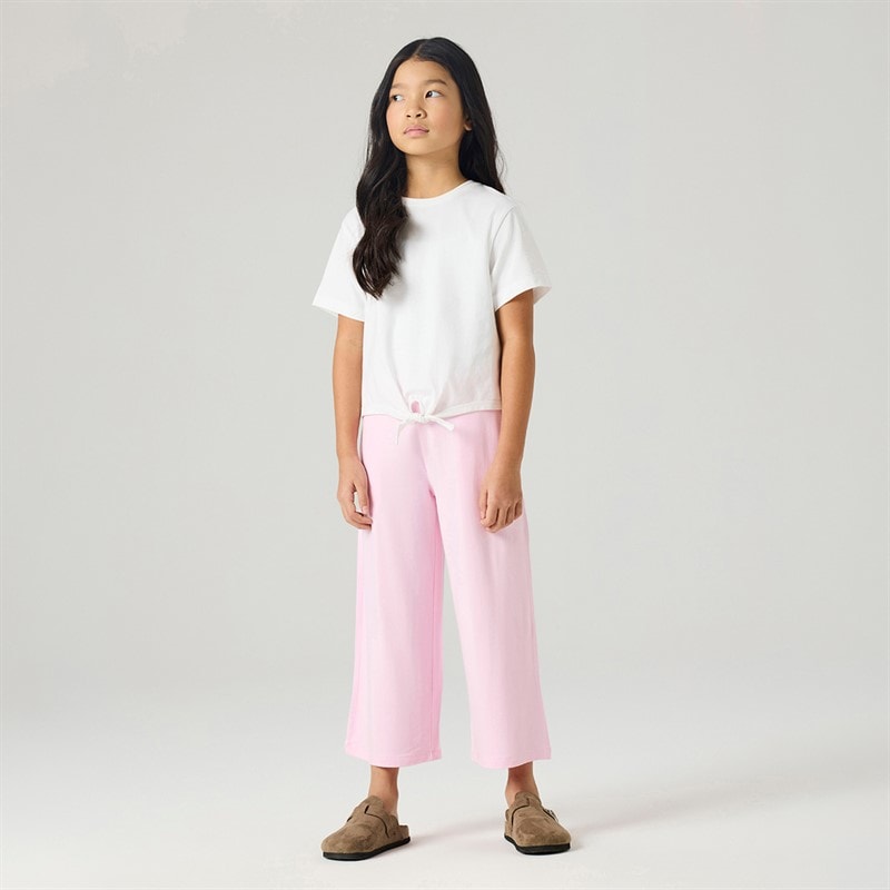 Name It Piger Vaya Kortærmet T-shirt Bright White