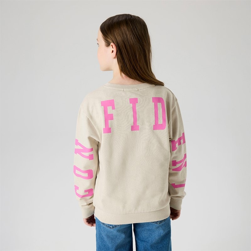 Name It Piger Dilara Sweatshirt Chateau Gray - Billede 2