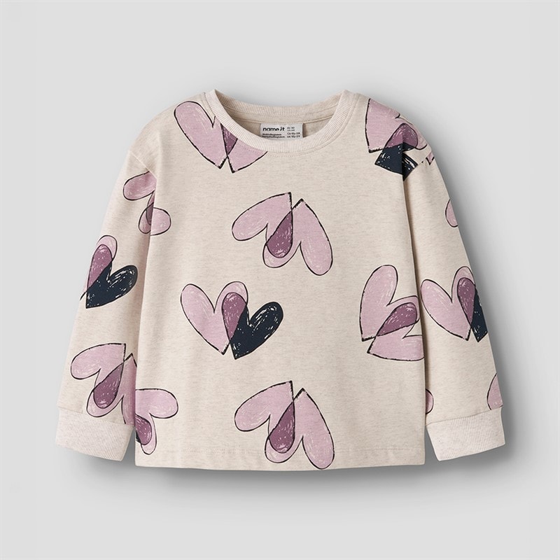 Name It Piger Rive Sweatshirt Peyote Melange