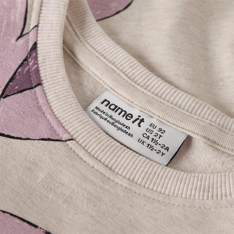Name It Piger Rive Sweatshirt Peyote Melange - Billede 3