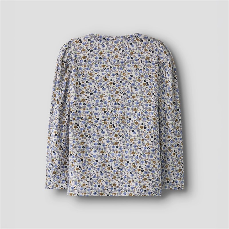 Name It Piger Tuline Langærmet Bluse Lilac Marble - Billede 2