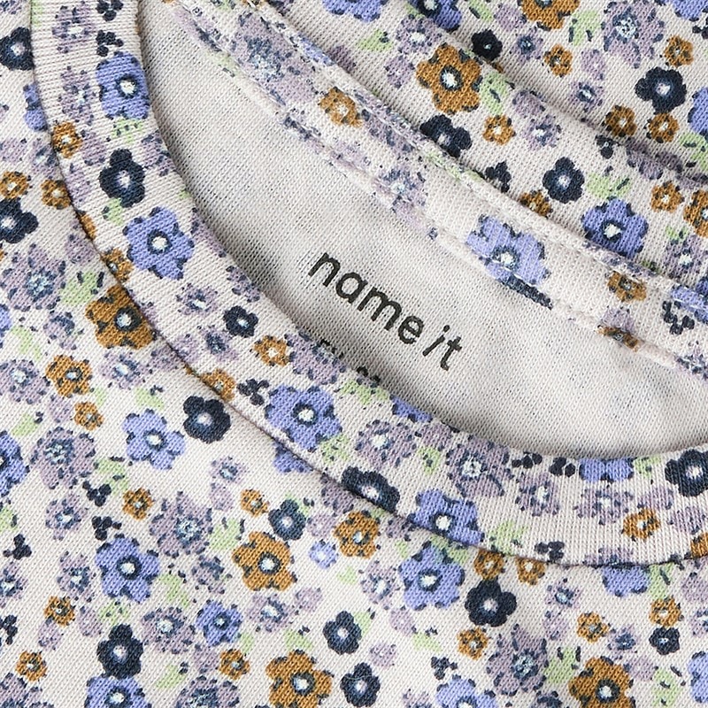Name It Piger Tuline Langærmet Bluse Lilac Marble - Billede 3