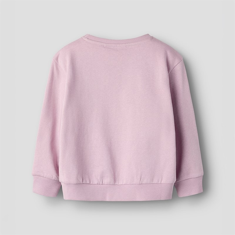Name It Piger Dyveke Sweatshirt Mauve Mist - Billede 4